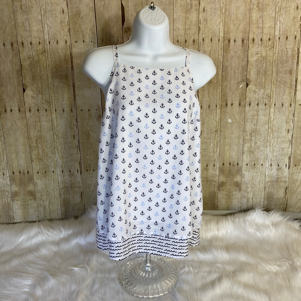 Nautical Square-Neck Halter Top